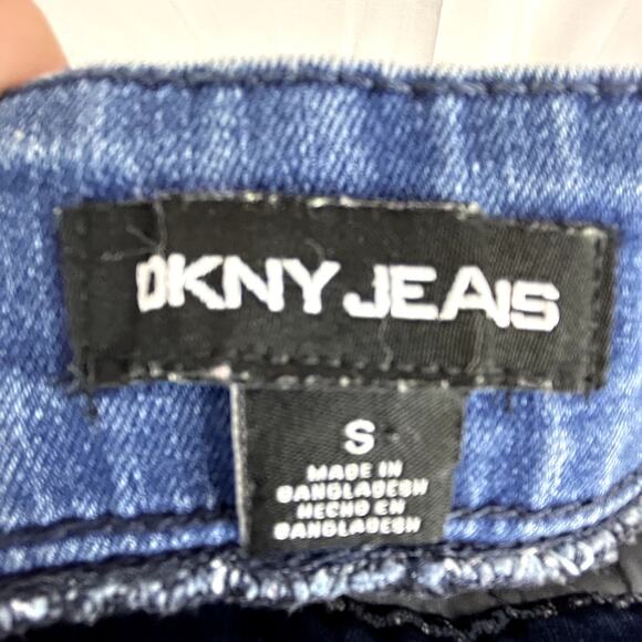 Dkny Jeans Bermuda Shorts  Small Denim pull-on stretch women's blue - Picture 10 of 11